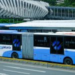 Separator Busway Transjakarta Koridor 9 Rusak Parah